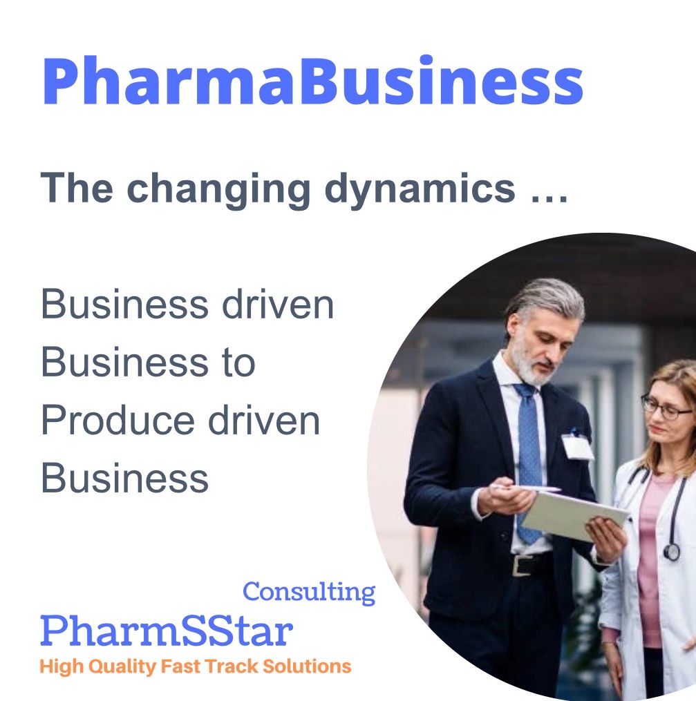 The changing dynamics in Pharma Business: Business driven Business to Product driven Business